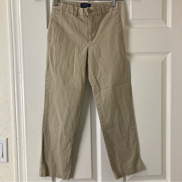 Polo Ralph Lauren Relaxed Fit Khaki Pants for Boys Size 7 Pony Embroidered - Picture 1 of 16
